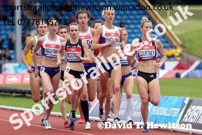 Womens 1500 metres, British Championships, Birmingham. Photo: David T. Hewitson/Sports for All Pics